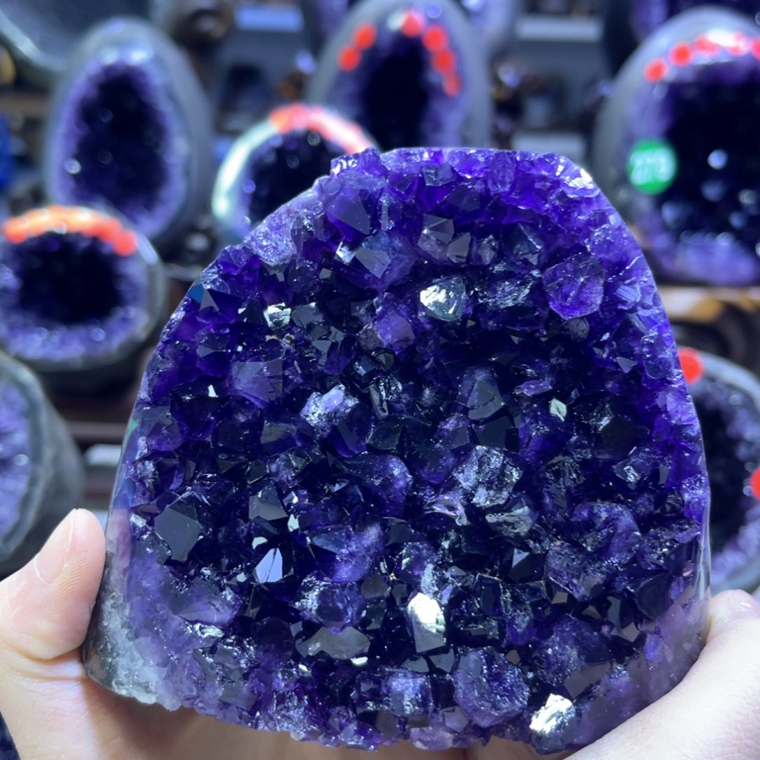 紫晶摆件未镶嵌紫水晶