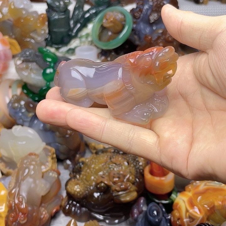 玛瑙/玉髓饰品未镶嵌毛*