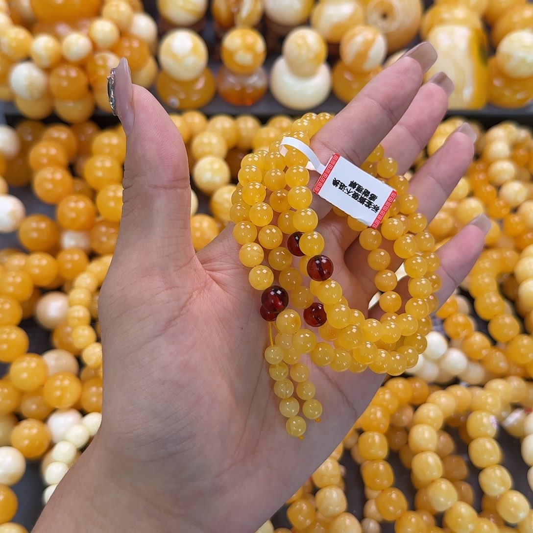 蜜蜡未镶嵌珠宝奇石7mm