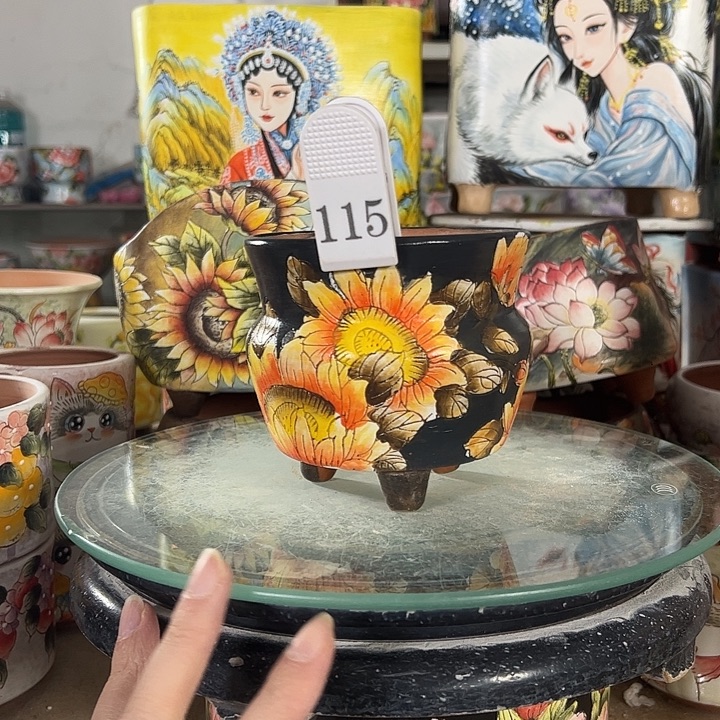 景德镇手绘花盆性价比超高