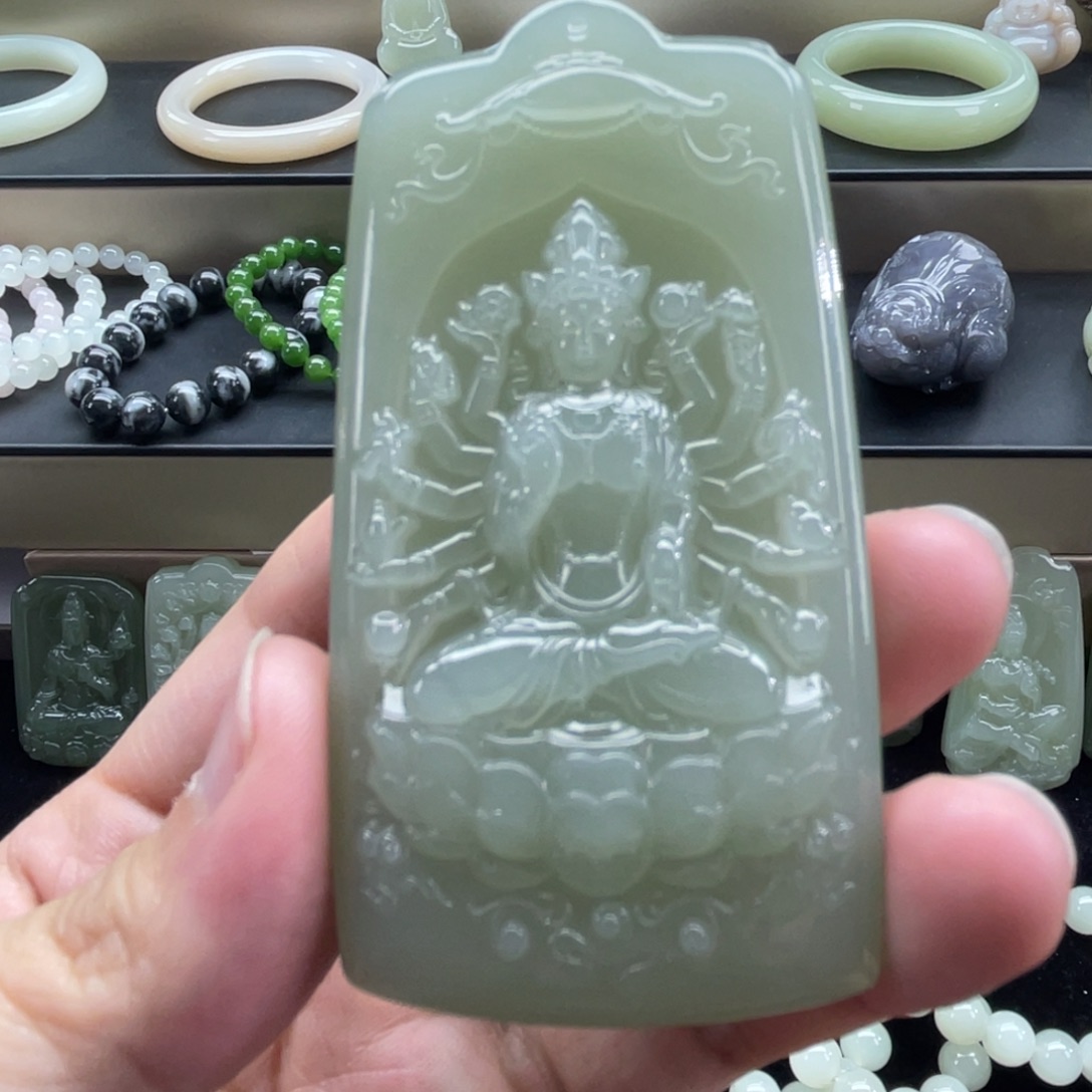 和田玉未镶嵌颈饰110