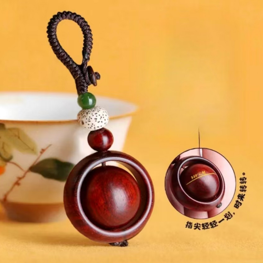 小叶紫檀手把件-无礼盒-32367