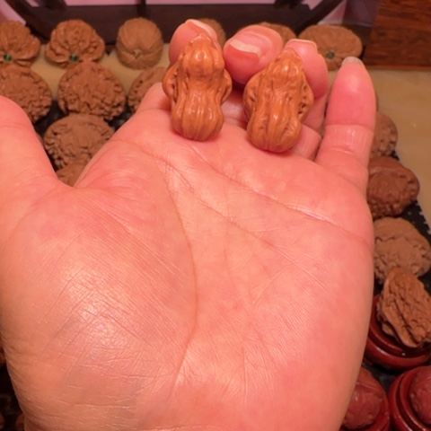 把件文玩核桃小鸟