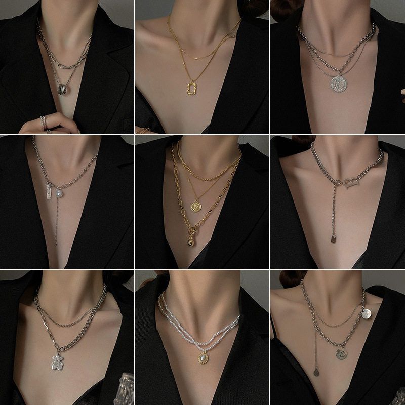 合金亚克力吊坠 choker2024锁骨颈链配饰项链坠高级感吊爆款链新