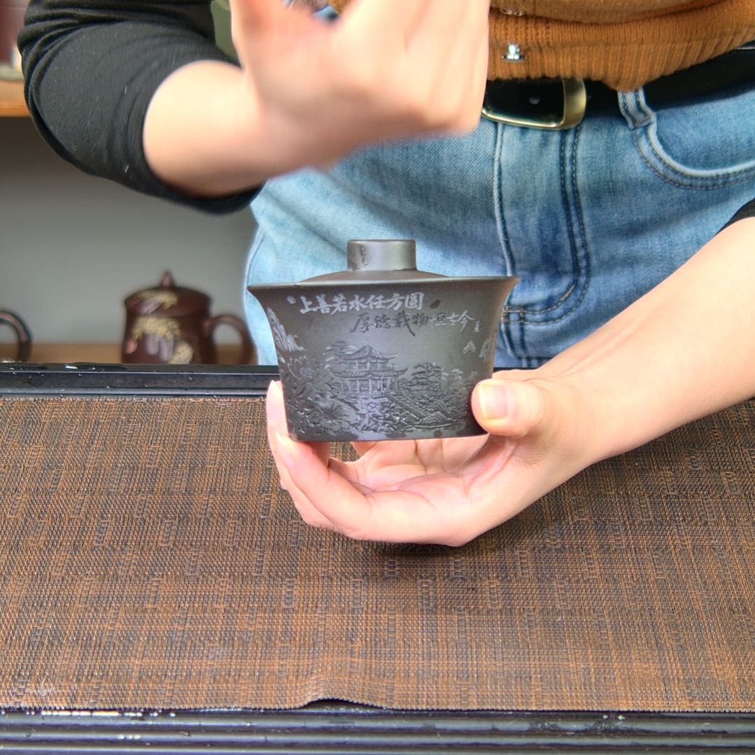 紫砂茶杯高货放漏