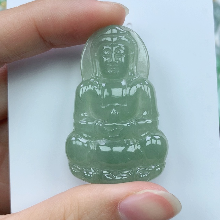 翡翠颈饰未镶嵌天然翡翠a货