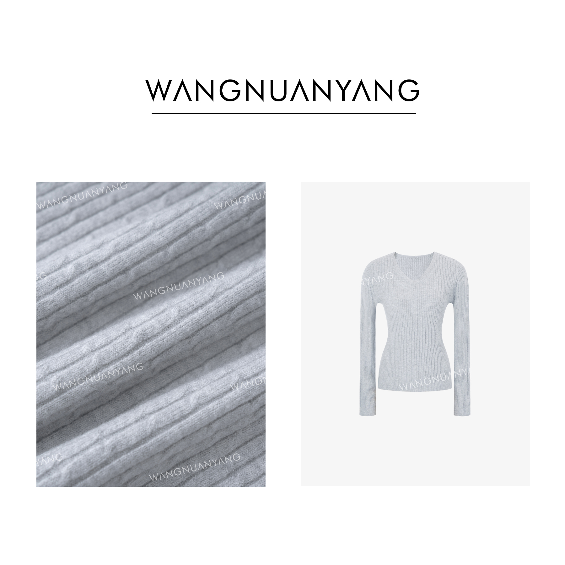 【王暖阳】绞花小V|秋冬设计绞花肌理感长袖V领羊毛针织衫