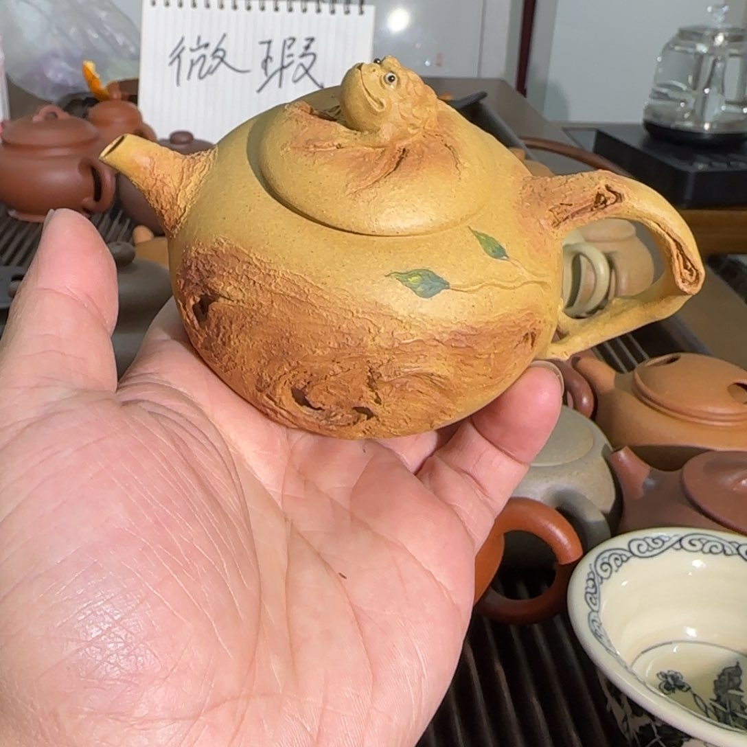 紫砂茶壶完美品青蛙