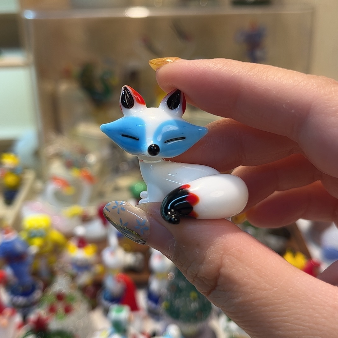 琉璃手工艺品小狐狸