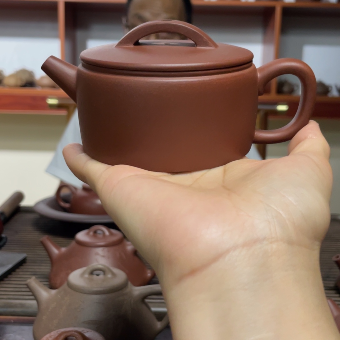 茶壶紫砂清水泥汉瓦180CC