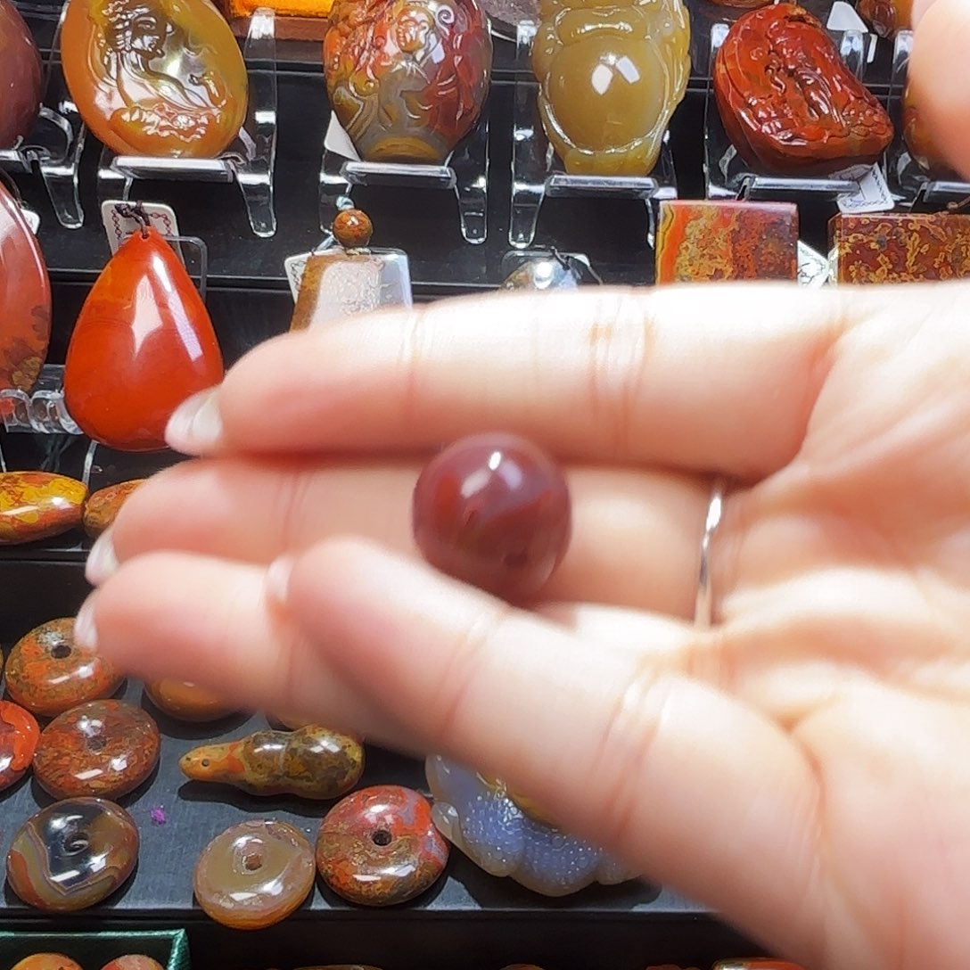 三***哥玛瑙/玉髓未镶嵌手链