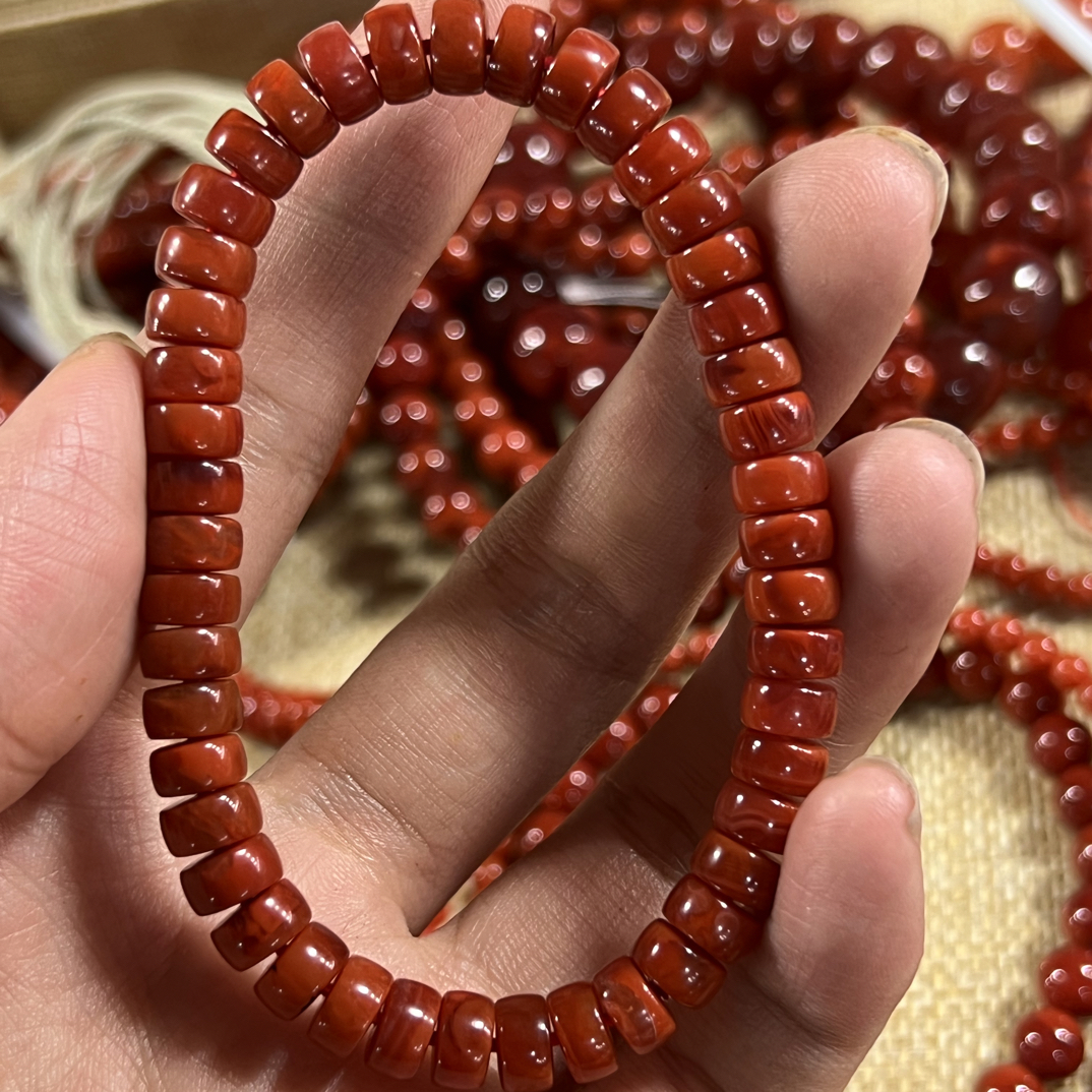 原矿隔片单圈手串7mm