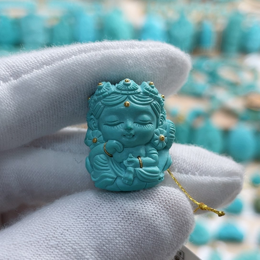 绿松石珠宝奇石未镶嵌