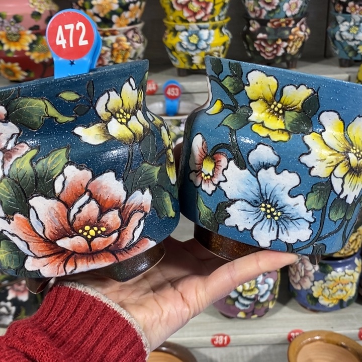 温***馨景德镇精品花盆特价