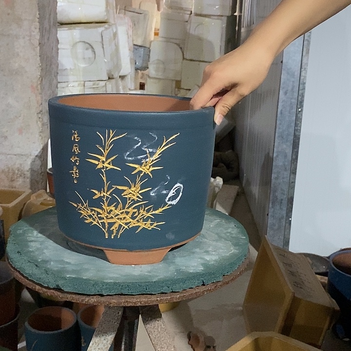 紫砂花盆紫砂花盆