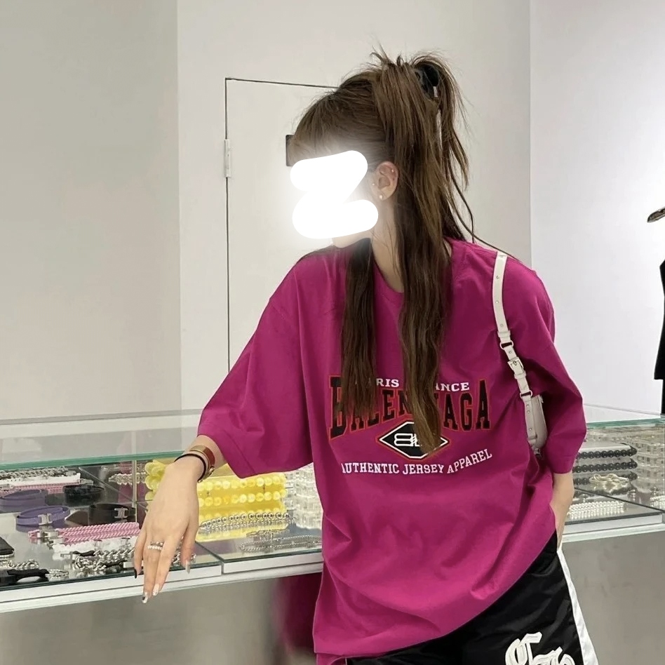 99新 Balenciaga/巴黎世家 001428 字母复古做旧短袖 XS码