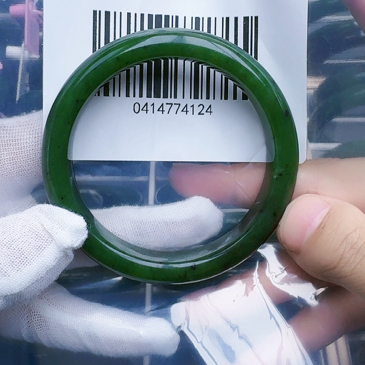 和田玉（碧玉）手镯未镶嵌5758