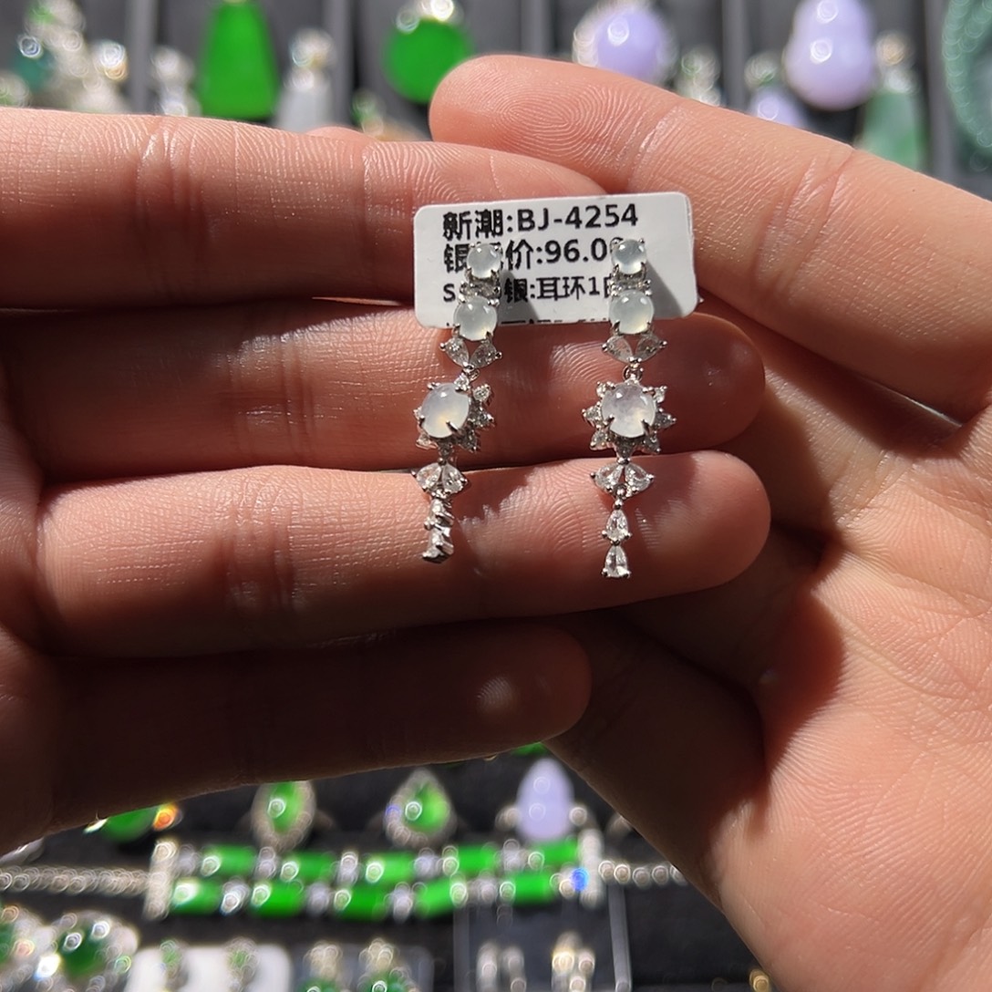 翡翠银S925镶嵌戒指