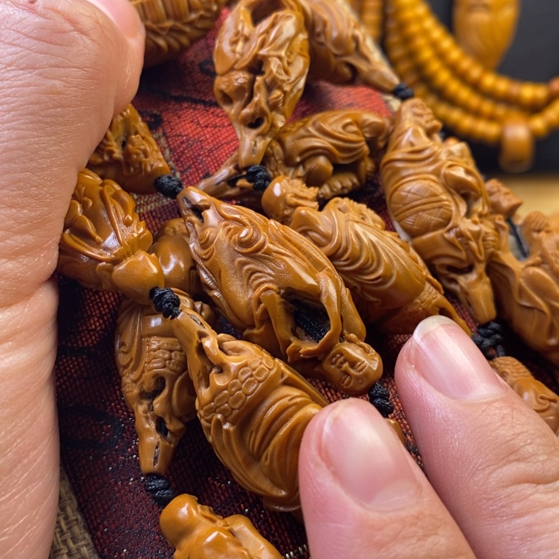 橄榄核手串柳叶罗汉