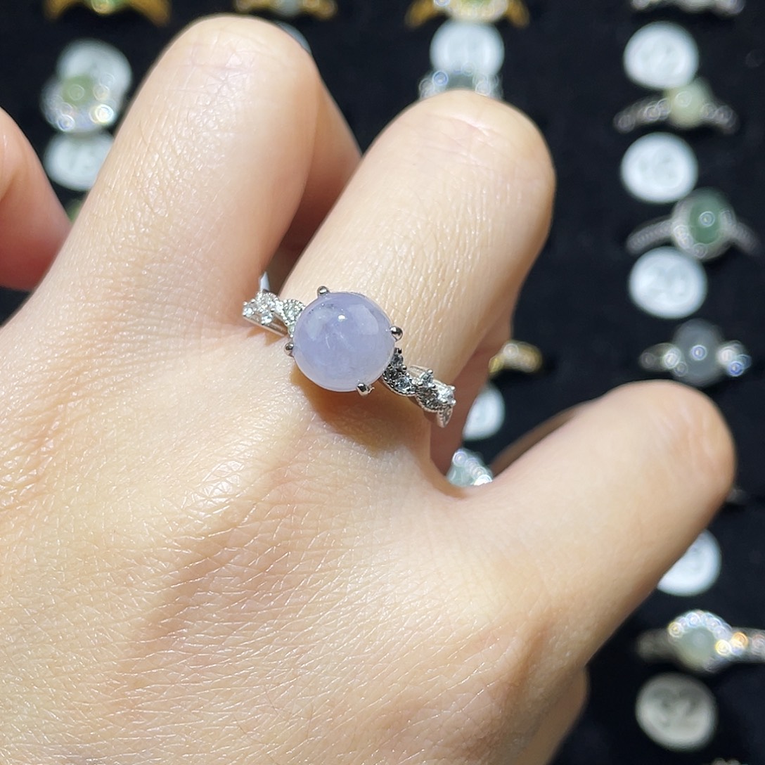 翡翠未镶嵌戒指戒指