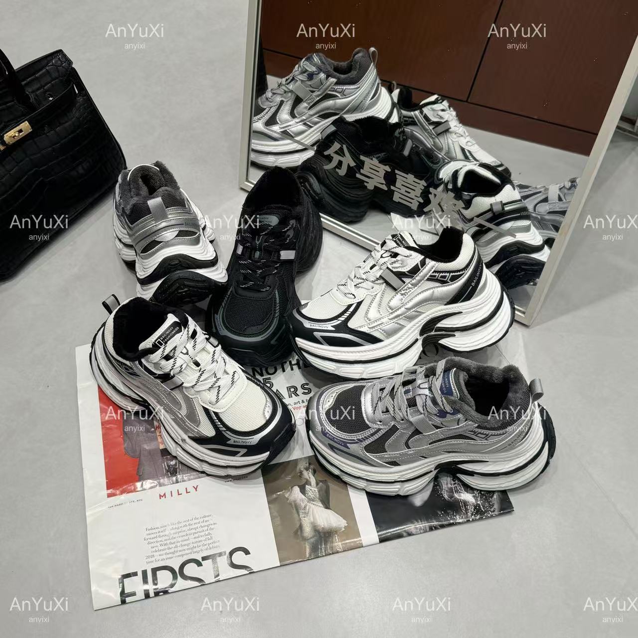 “增高巨显瘦”叠叠乐老爹鞋&安妤皙1188【D19】