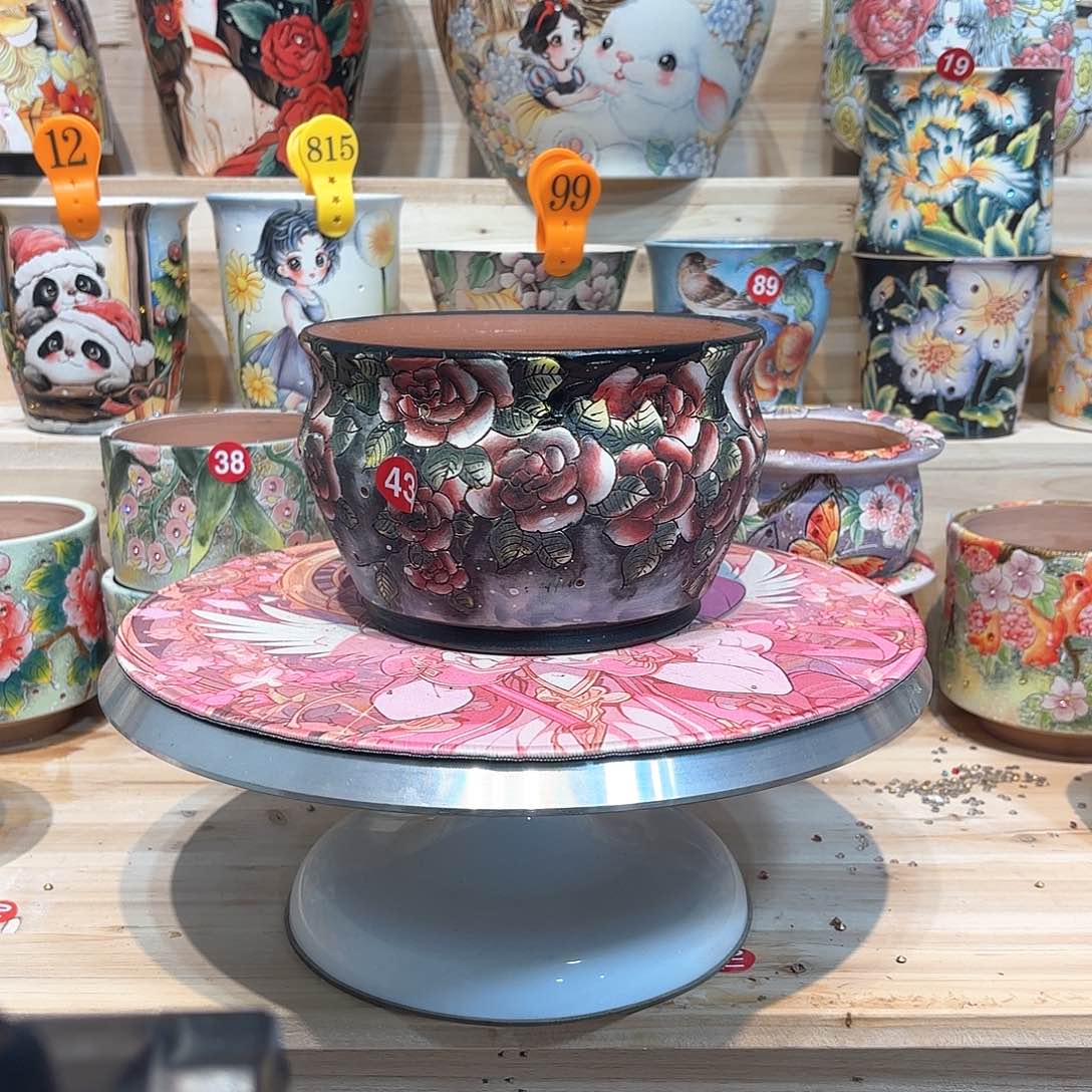 紫砂花盆手工花盆默认微瑕16/11