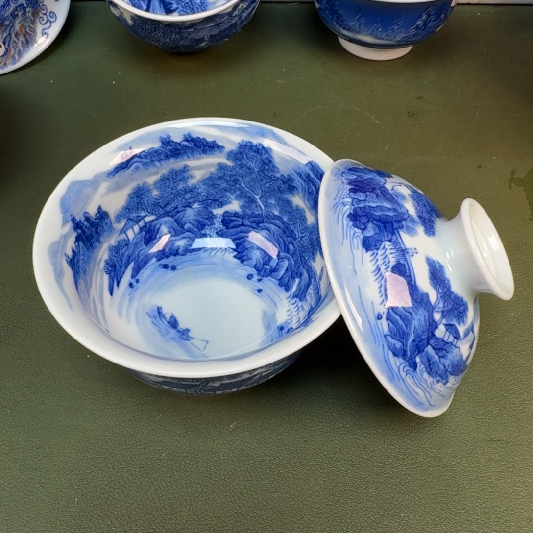 陶景德镇纯手绘茶具圆圆279