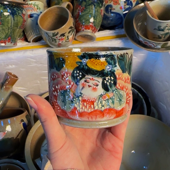 瓷片景德镇陶瓷手工手绘