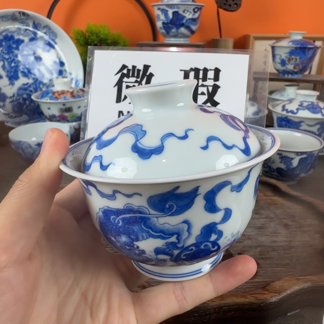 瓷片景德镇手绘青花茶器052