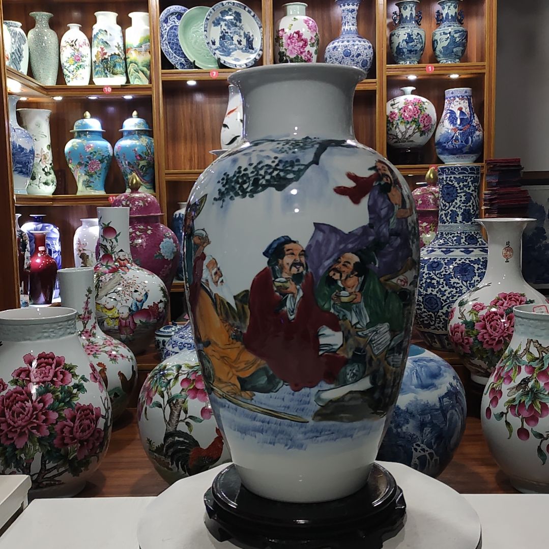 瓶景德镇陶瓷花瓶子