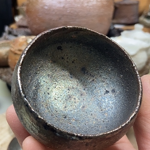 杯柴烧裸烧手作品