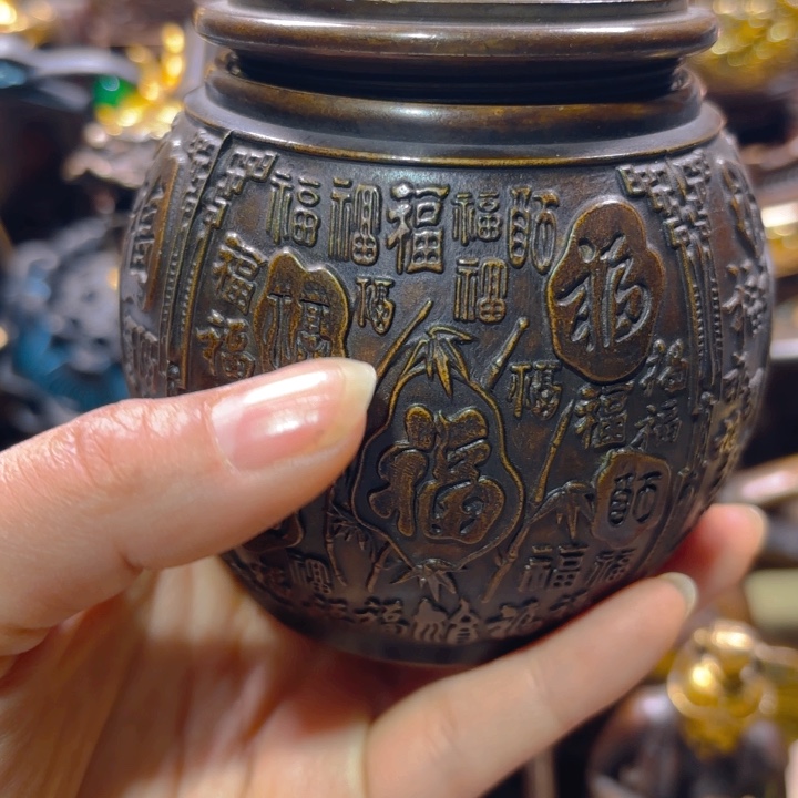 铜器摆件收收藏藏