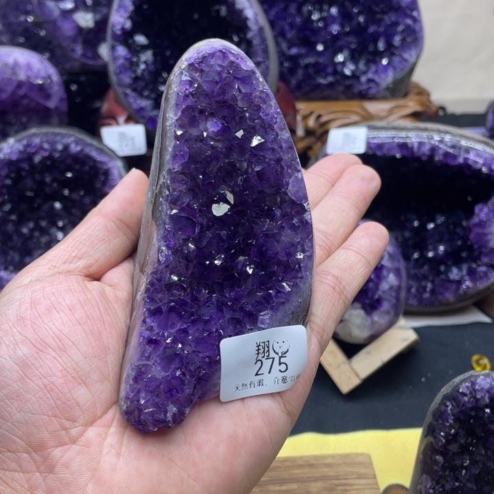 紫晶珠宝半成品未镶嵌