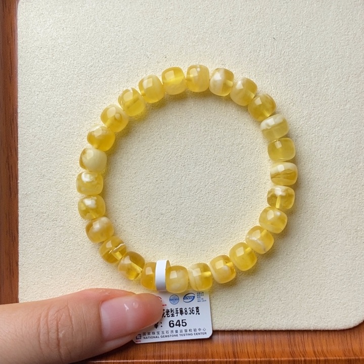 未镶嵌琥珀手串，