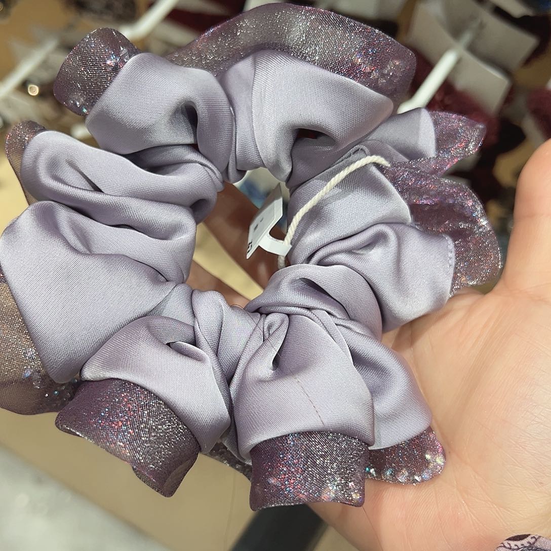 非金属紫色碎钻发圈