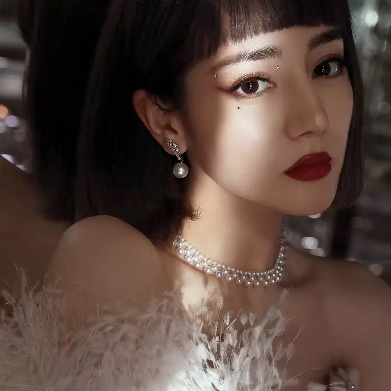 【韩雅珠宝】热巴同款女优雅轻奢颈链s9077