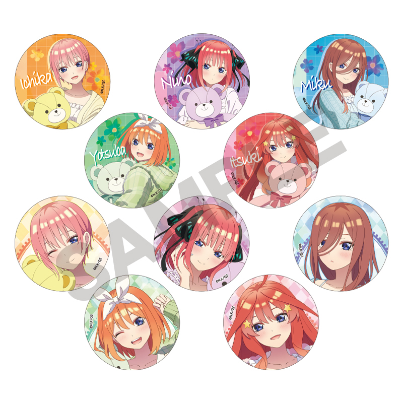 【五等分花嫁】抱熊吧唧 潮玩盲盒拆卡