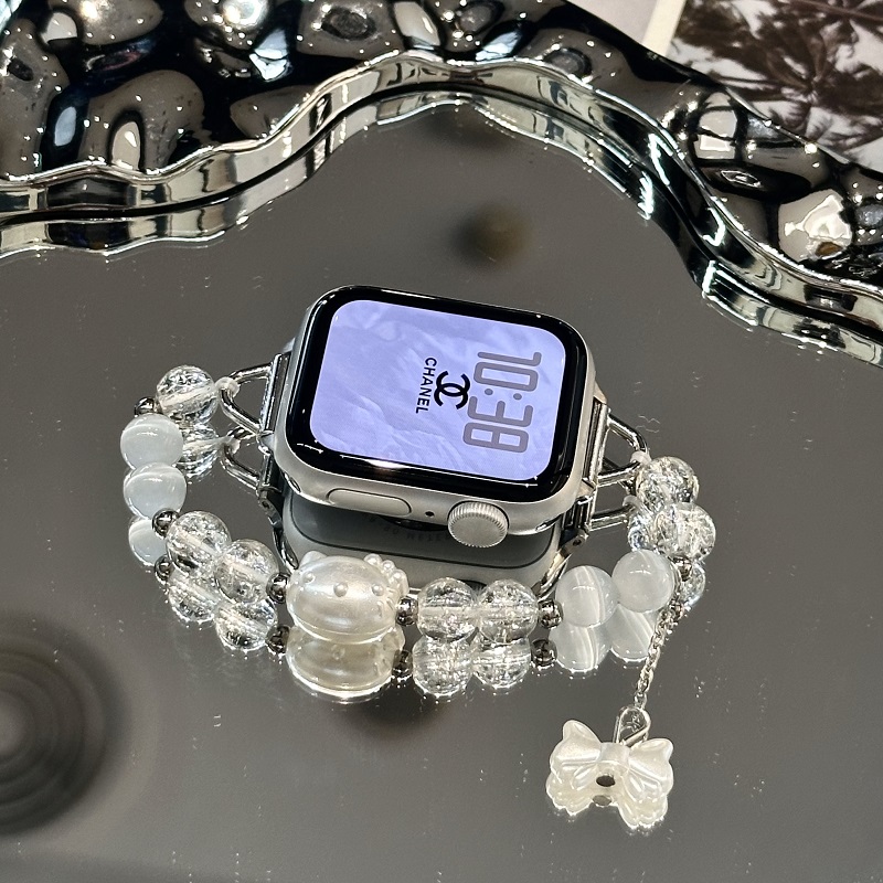 Kt猫蝴蝶适用于s10苹果手表新款腕带高级感S8/S946mm时尚女款42MM