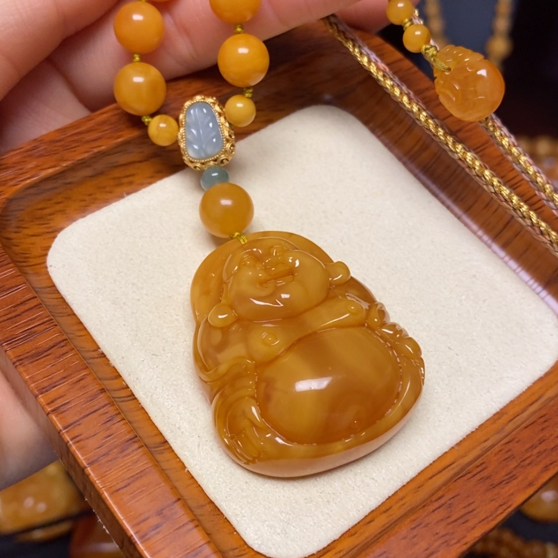 【闪购商品】蜜蜡颈饰未镶嵌项链