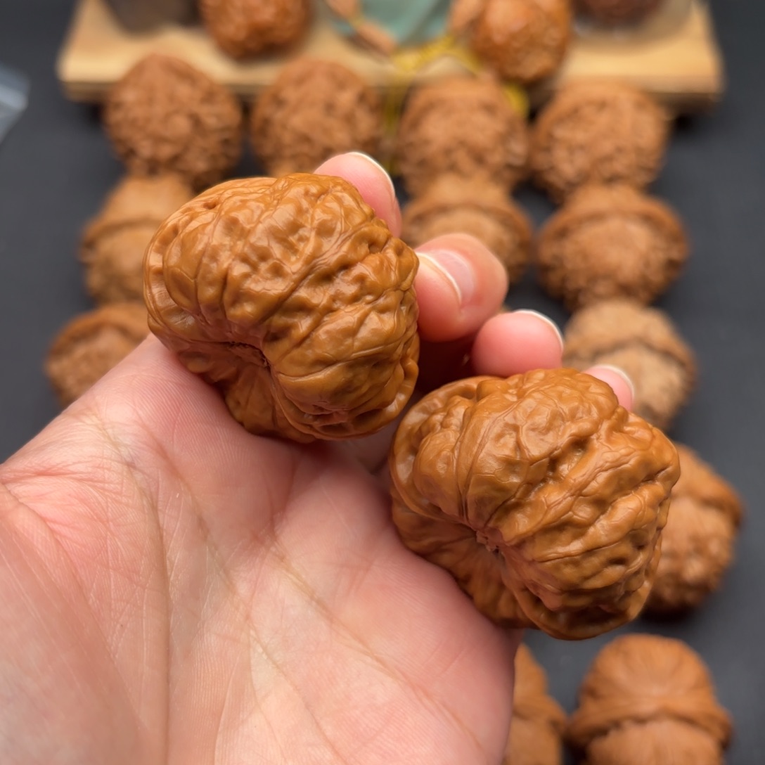 文玩核桃把件蛙饼42