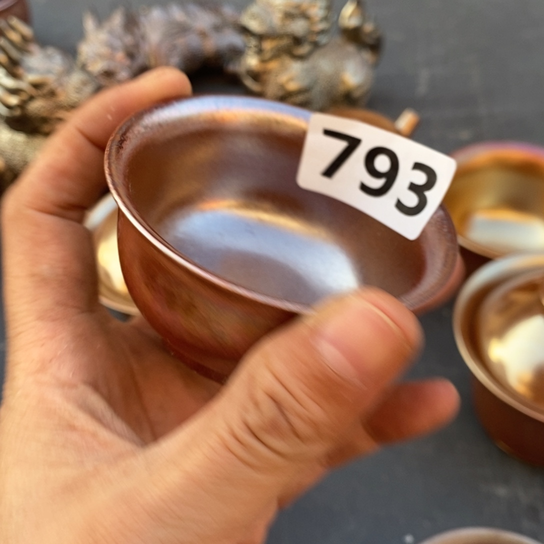 柴烧茶杯子陶瓷材质