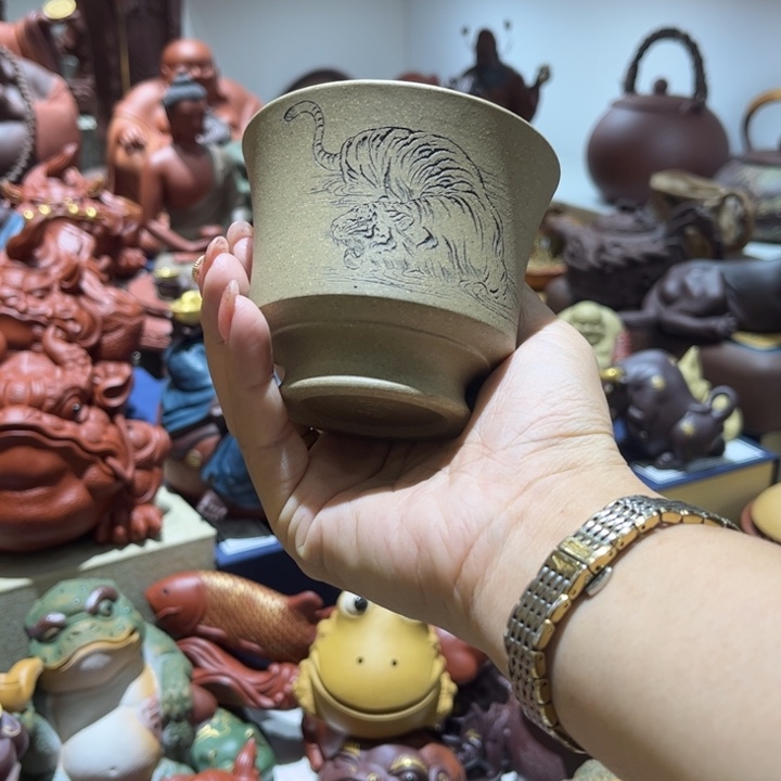 大***闲茶壶紫砂特惠虎杯