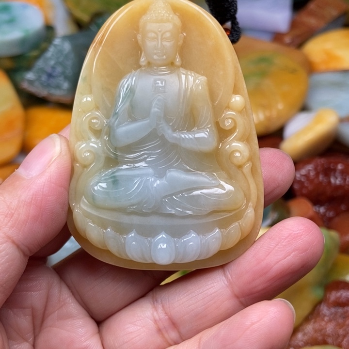 B***d翡翠未镶嵌挂件缅甸翡翠