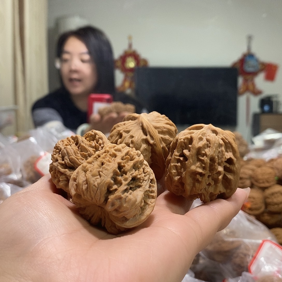 把件文玩核桃刹***恒两对核桃