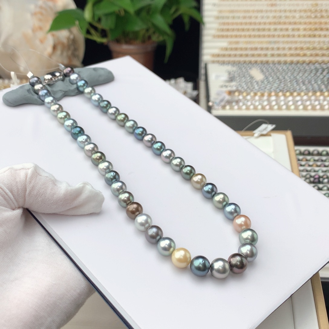 海水珍珠颈饰银S925镶嵌