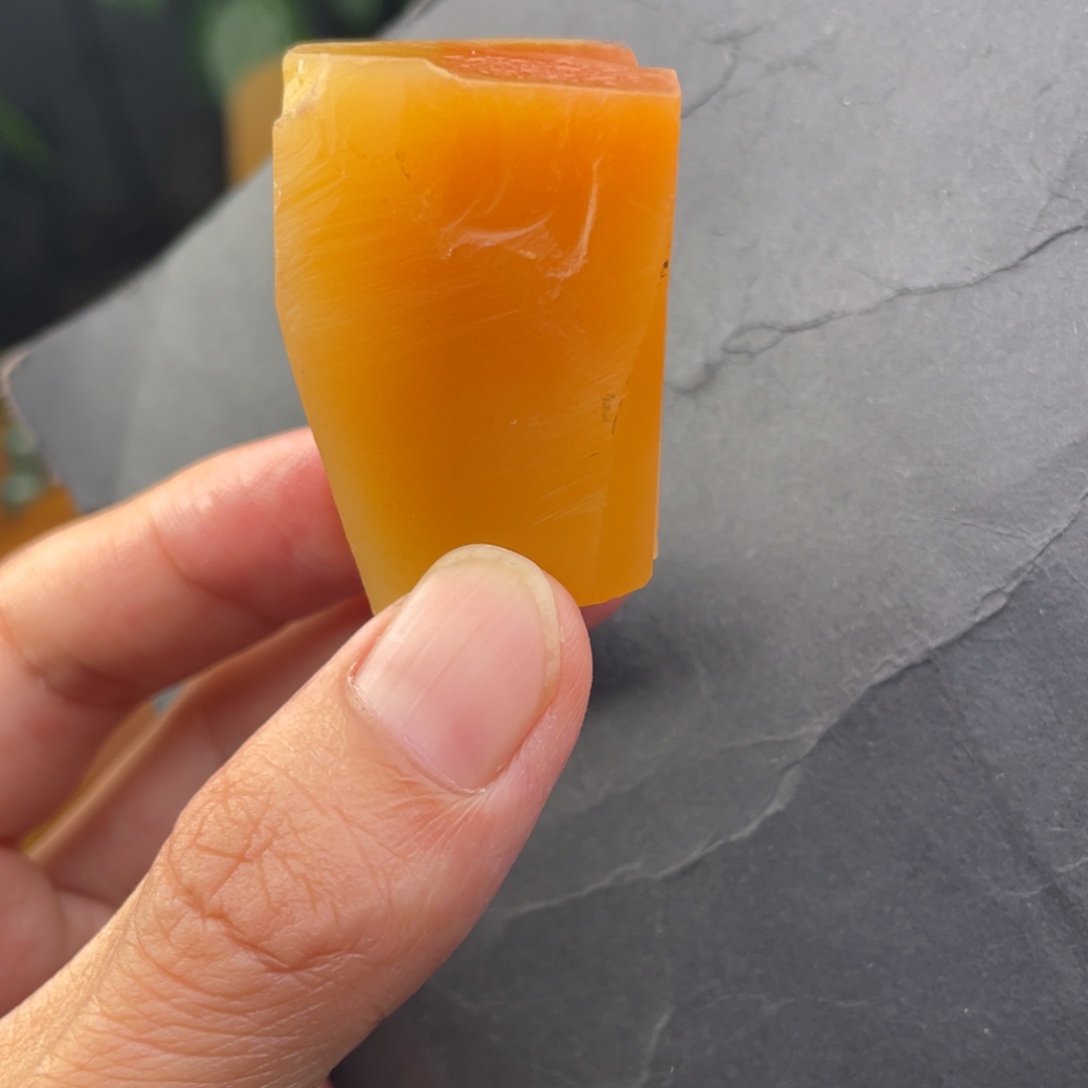5***兹石英质玉黄蜡石料子未镶嵌
