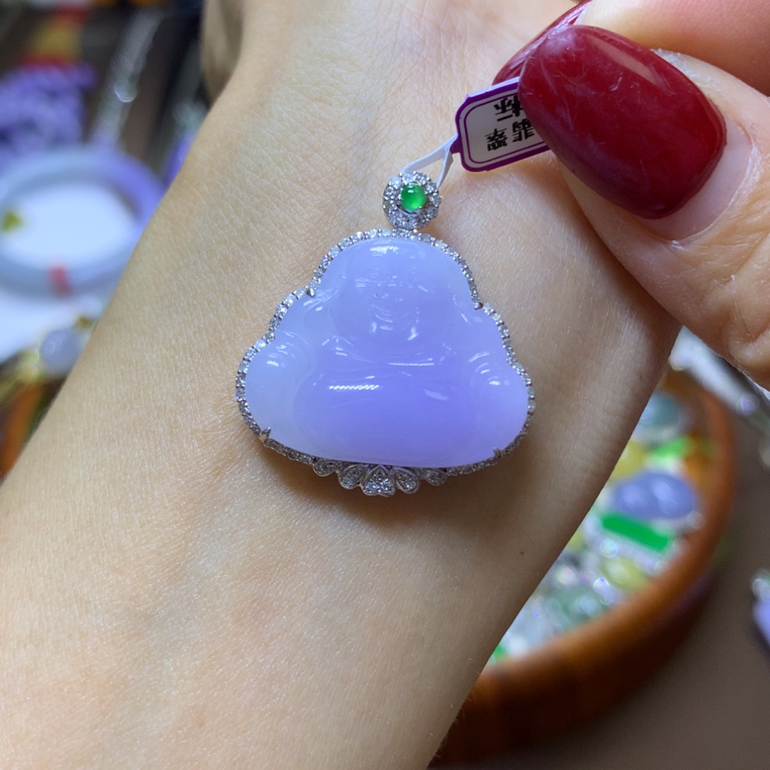 【闪购商品】翡翠颈饰18K金镶嵌翡翠