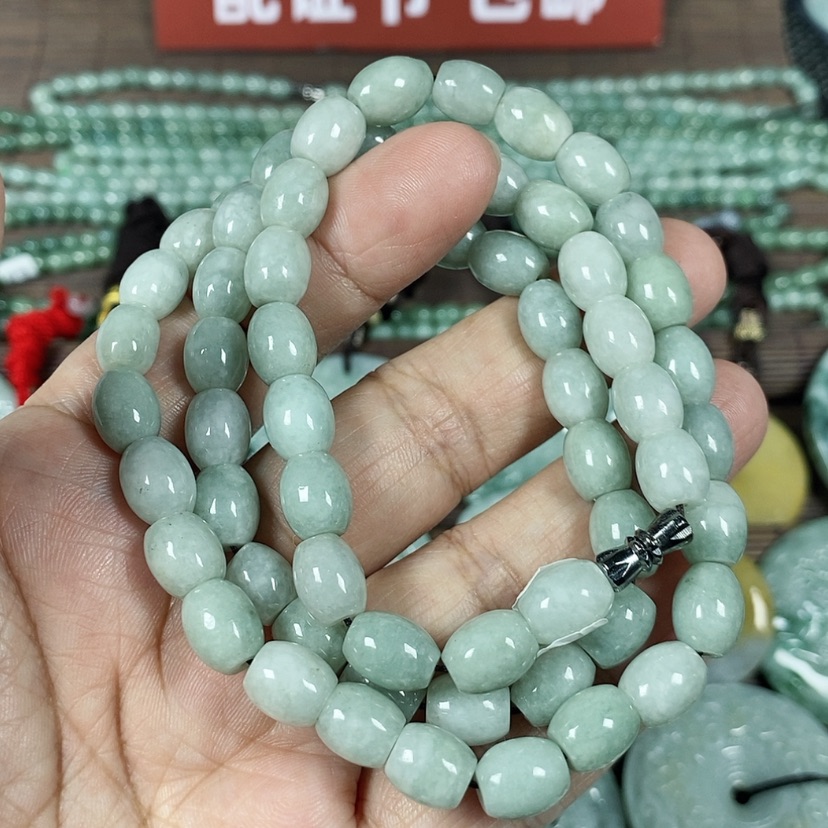 【闪购商品】翡翠颈饰未镶嵌玉项链翡翠玉卡8长60厘米