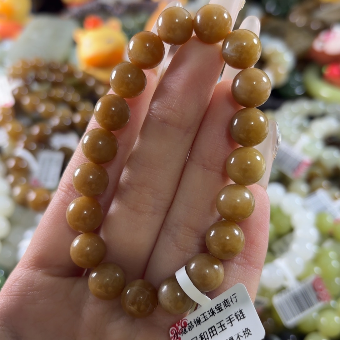 和田玉未镶嵌手链165