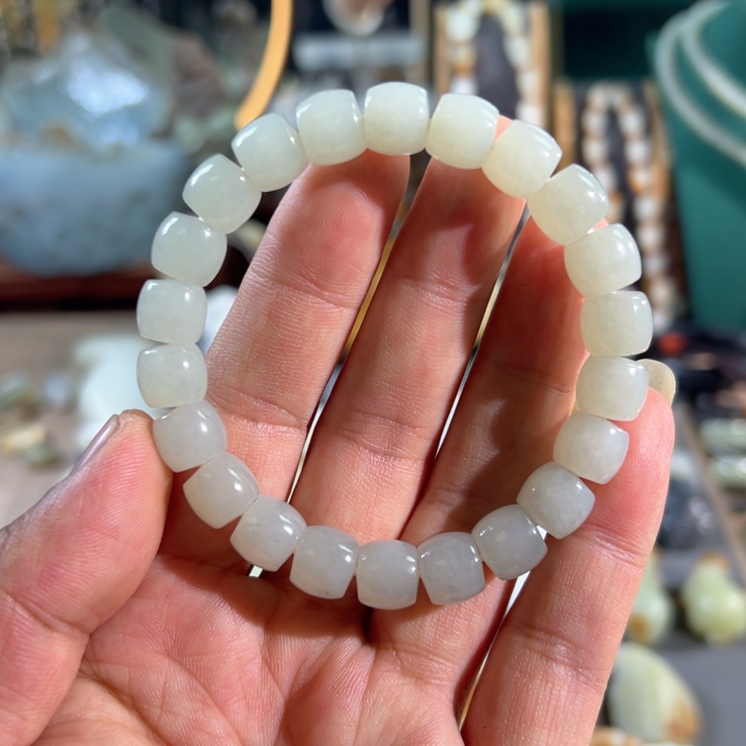 和田玉手串未镶嵌